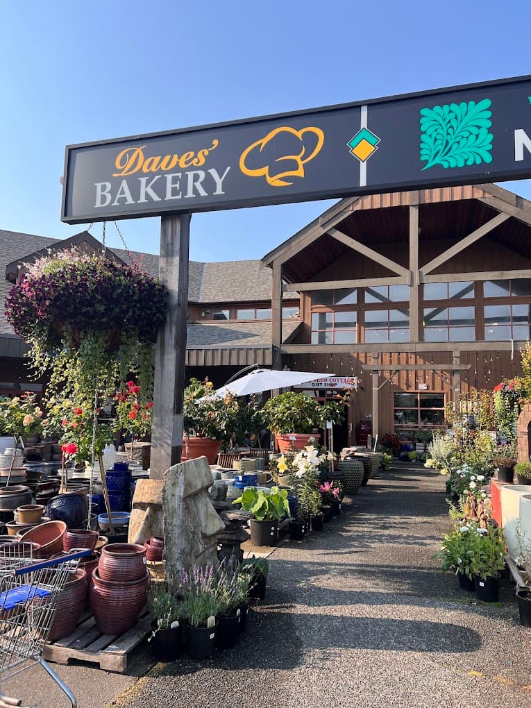 The Daves' Bakery sign at the entrance to Willows Market